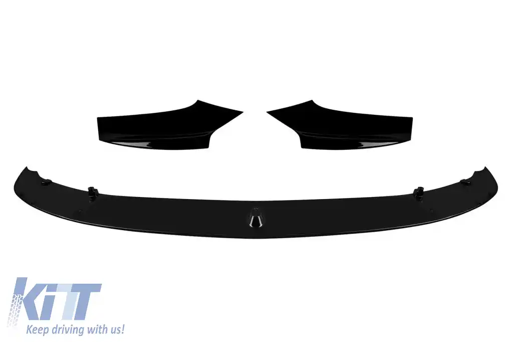 M Performance Design Design spoiler suitable for front M bumper for BMW 5 Series F10, F11 2010-2017, black lacquer-image-6261108