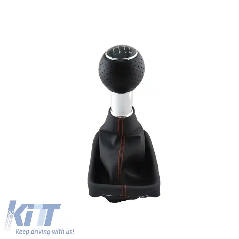 Mâner de schimb cu manșon negru potrivit pentru Audi A3 8L cu 5 viteze 12mm GK0241-image-6298403