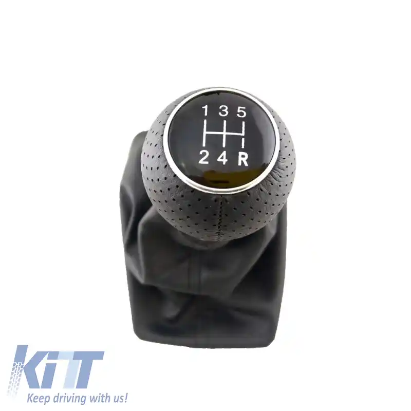 Mâner de schimb cu manșon negru potrivit pentru Audi A4 B6/B7 cu 5 viteze GK0201-image-6298447