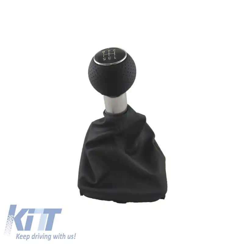 Mâner de schimb cu manșon negru potrivit pentru Audi A4 B6/B7 cu 5 viteze GK0201-image-6298450