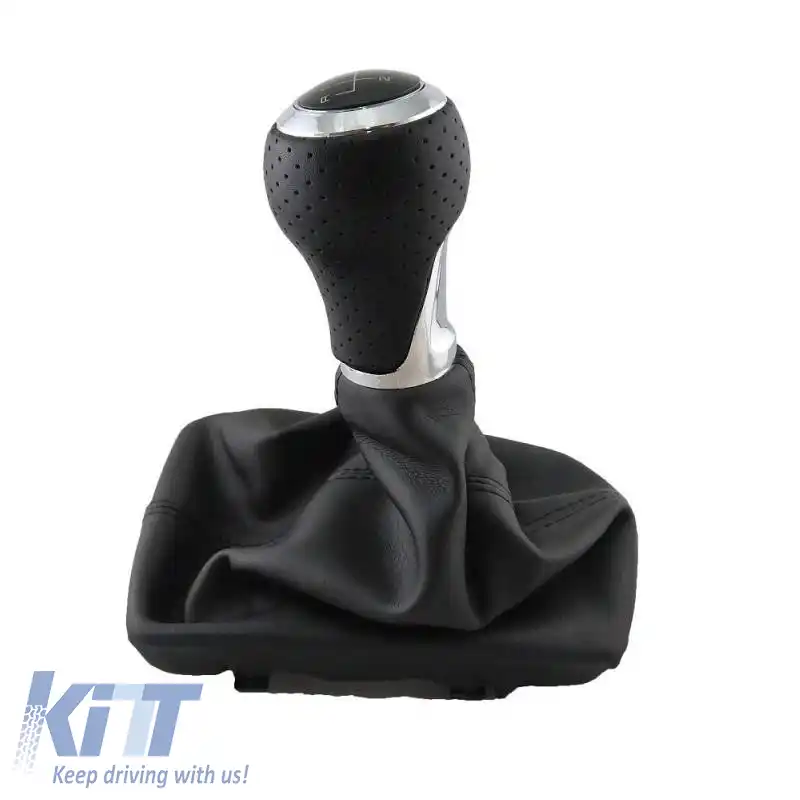 Mâner de schimb cu manșon negru potrivit pentru Audi A4 B6/B7 cu 6 viteze nou-image-6311349