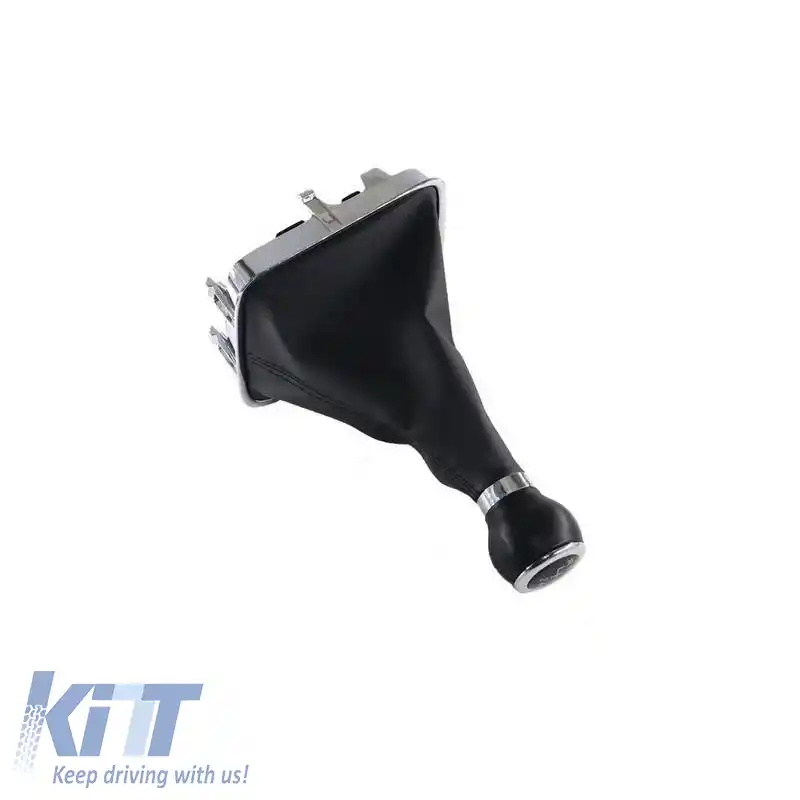 Mâner de schimb cu manșon negru potrivit pentru VW Tiguan / Sharan / Golf Plus cu 6 trepte-image-6313741