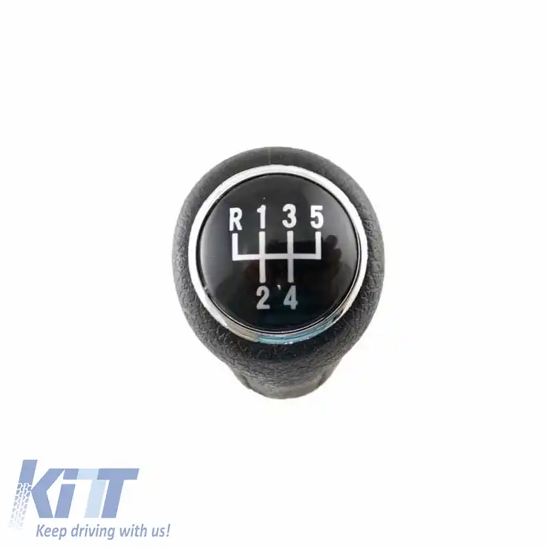 Mâner de schimb negru potrivit pentru Audi A3 8L, 8P / A4 B5, B6, B7 / A6 4F / TT 8N cu 5 viteze GK0232-image-6296215