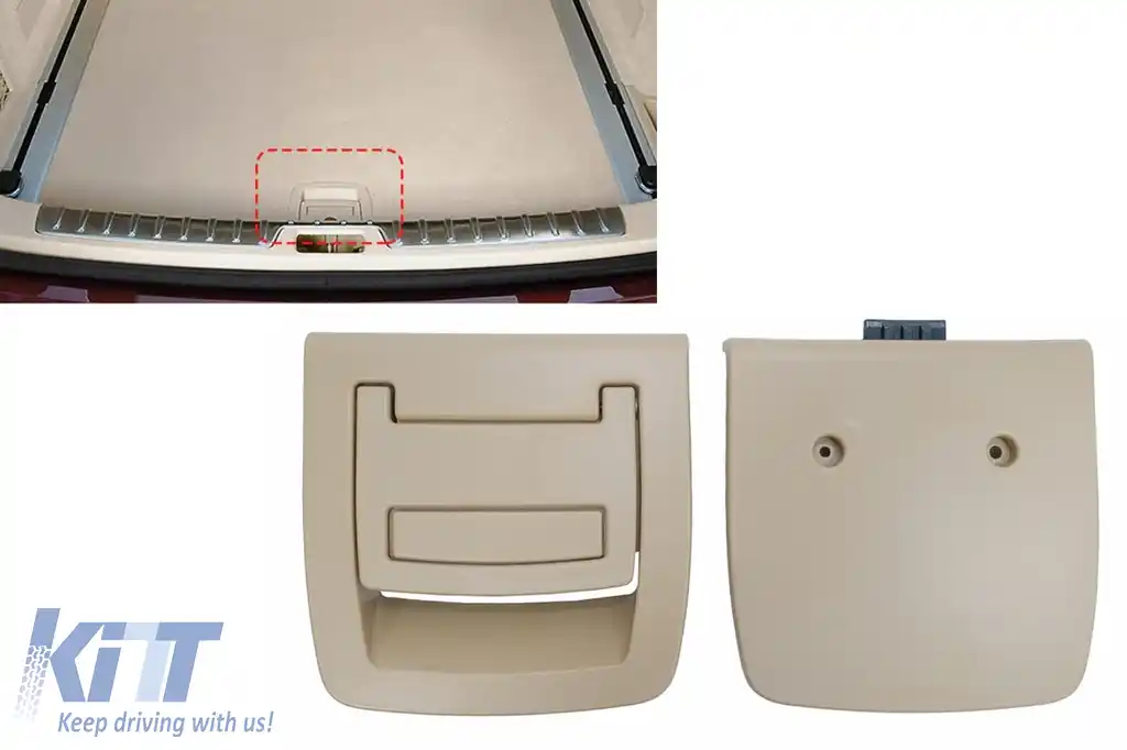 Maner interior pentru portbagaj Bej compatibil cu BMW Seria 5 E61 (2003-2010) X5 E70 (2007-2013) X6 E71 E72 (2008-2015)