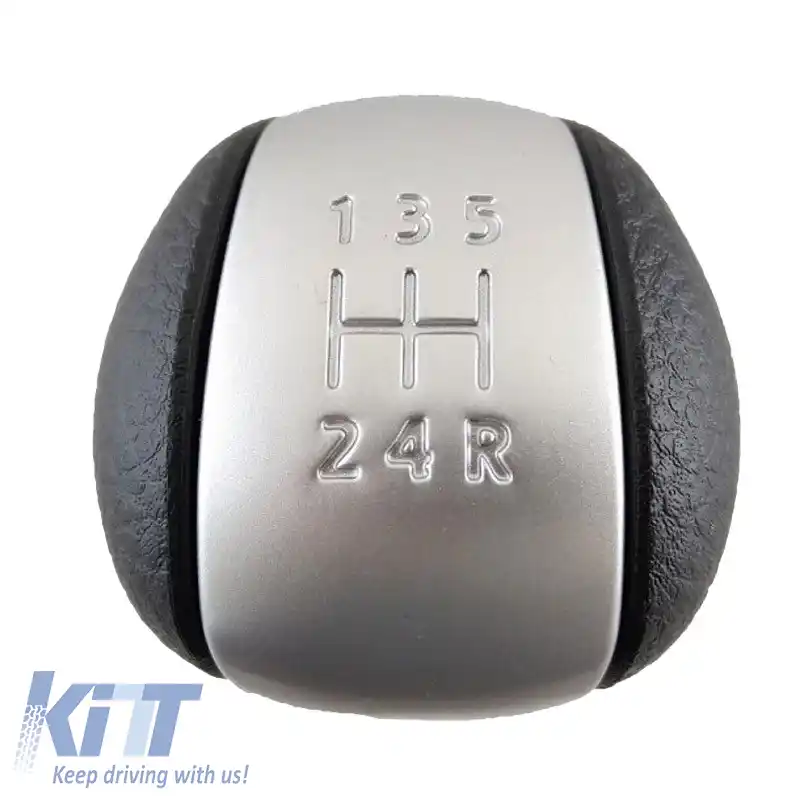 Mâner schimbător de viteze Negru/Chrome potrivit pentru Nissan Qashqai J10 5 cu 5 viteze GK1601-image-6298394