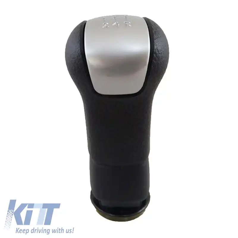 Mâner schimbător de viteze Negru/Chrome potrivit pentru Nissan Qashqai J10 5 cu 5 viteze GK1601-image-6298395