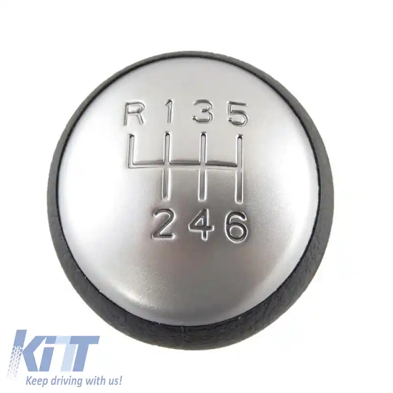 Mâner schimbător de viteze Negru/Chrome potrivit pentru Nissan Qashqai J10 5 cu 6 viteze GK1602-image-6298411