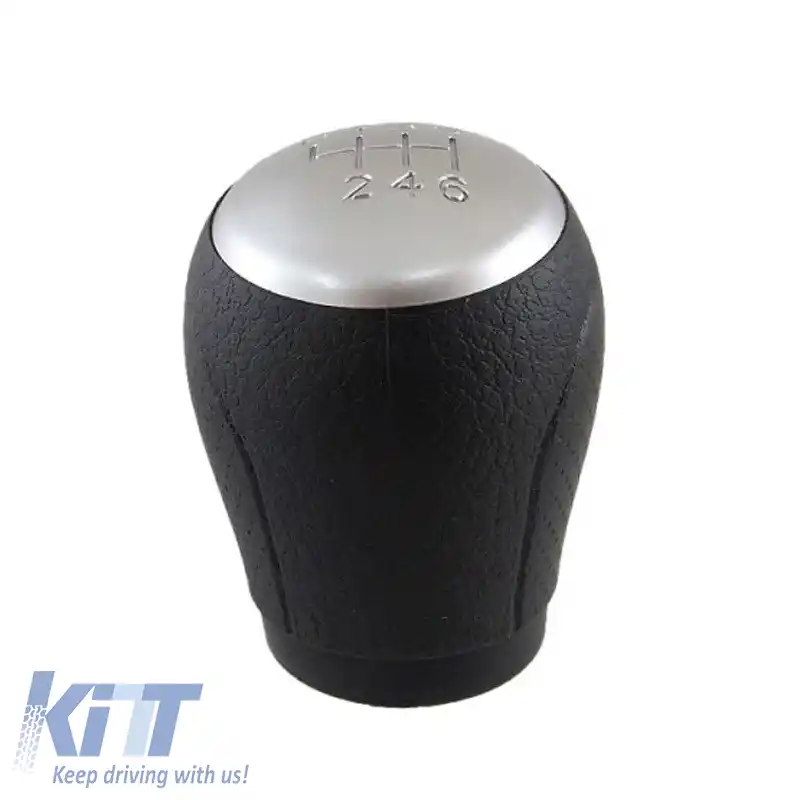 Mâner schimbător de viteze Negru/Chrome potrivit pentru Nissan Qashqai J10 5 cu 6 viteze GK1602-image-6298412