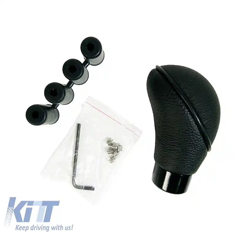 Mâner Schimbător Universal Din Piele Naturală Cu Cauciuc Oval Negru Potrivit pentru Revers Normal 37113-image-6298477