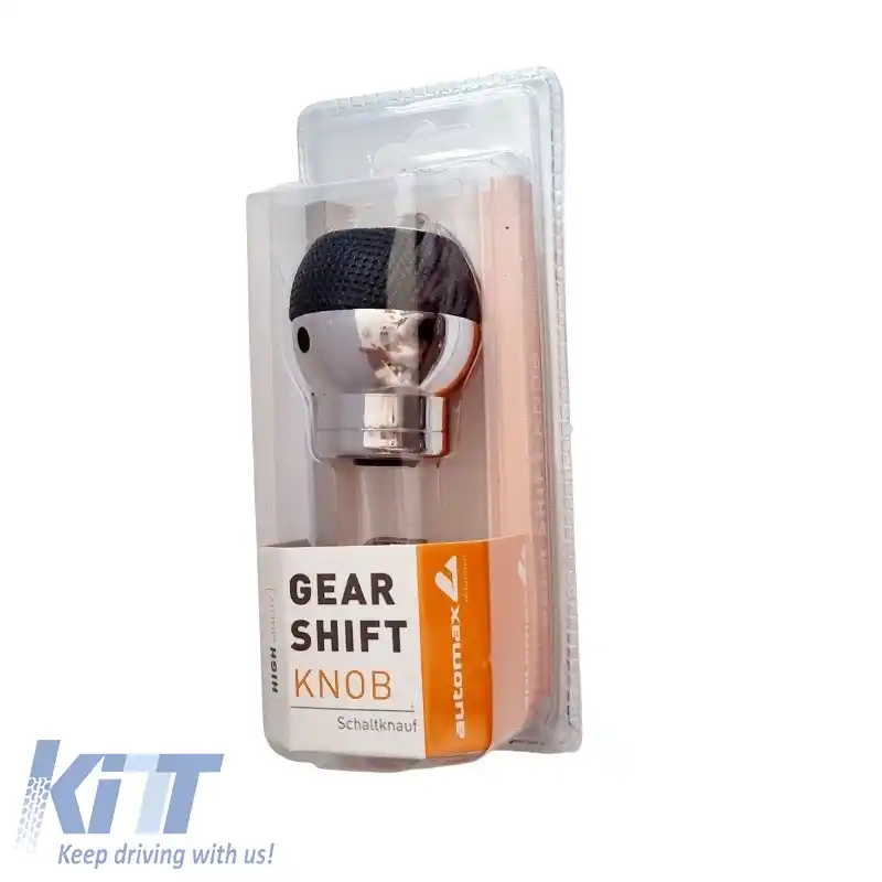 Mâner Schimbător Universal Negru/Chrome Rotund PVC Potrivit pentru Lift Reverse-image-6313338
