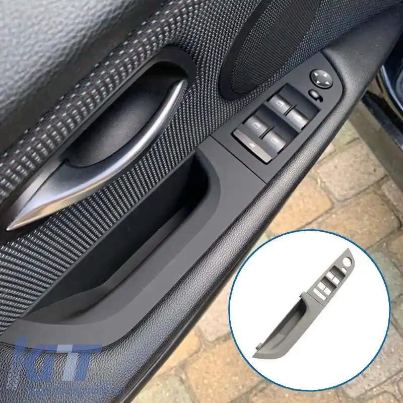 Mâner ușă (în interiorul mașinii) & Panou comutator fereastră potrivit pentru Bmw 3 E90 05-11 Ușa din față stânga (șofer) 37,5cm Gri-image-6304913
