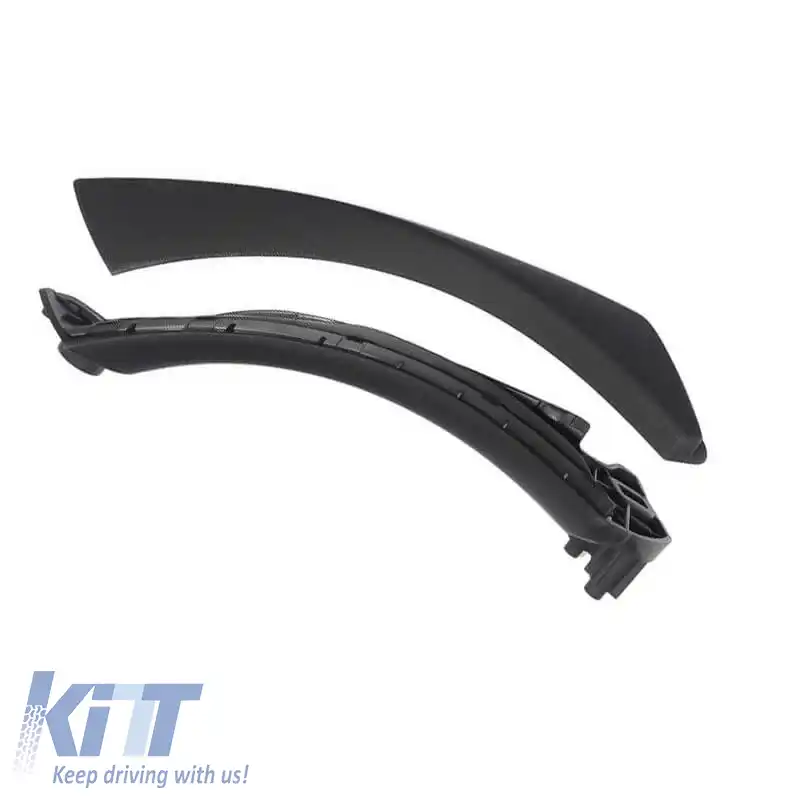 Mâner ușă (în interiorul mașinii) potrivit pentru Bmw 3 E90 05-11 Ușa din spate stânga Set 2 bucăți Negru-image-6297295