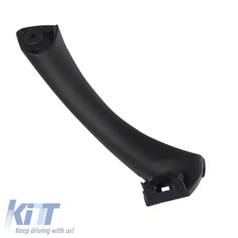 Mâner ușă (în interiorul mașinii) potrivit pentru Bmw 3 E90 05-11 Ușa din spate stânga Set 2 bucăți Negru-image-6297297