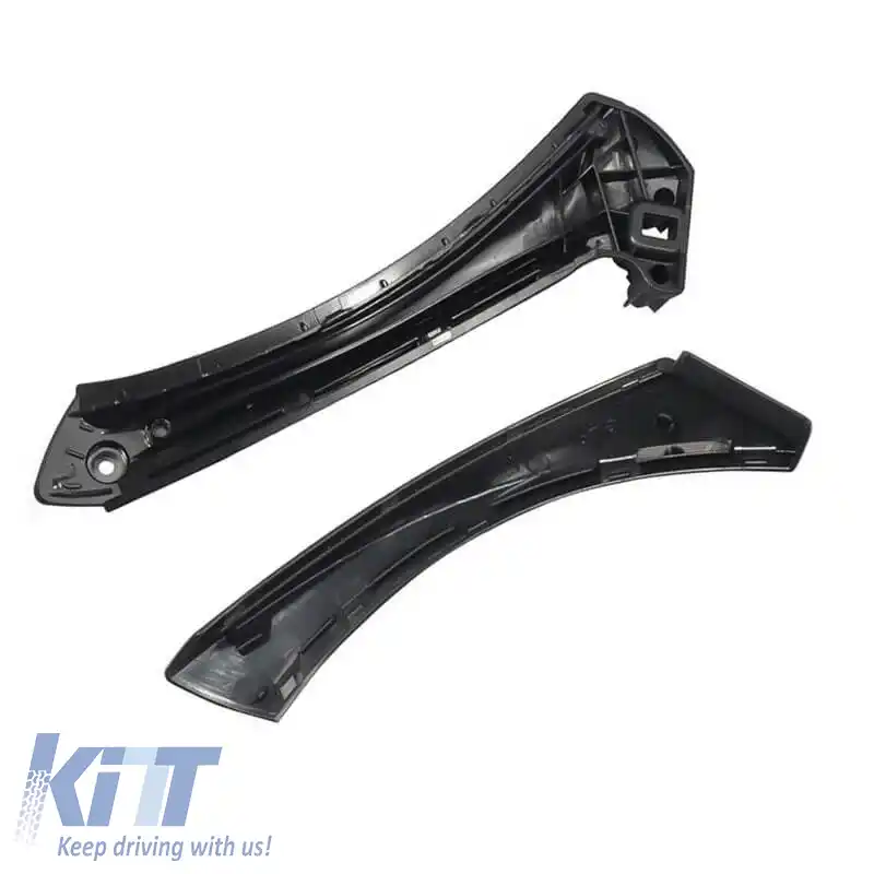 Mâner ușă (în interiorul mașinii) potrivit pentru Bmw 3 E90 05-11 Set uși față dreapta și spate 2 bucăți Negru-image-6297305