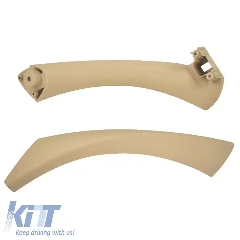 Mâner ușă (în interiorul mașinii) potrivit pentru Bmw 3 E90 05-11 Set uși din față și din spate dreapta 2 piese Bej-image-6297545