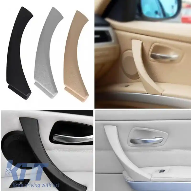 Mâner ușă (în interiorul mașinii) potrivit pentru Bmw 3 E90 05-11 Set uși din față și din spate dreapta 2 piese Bej-image-6297551