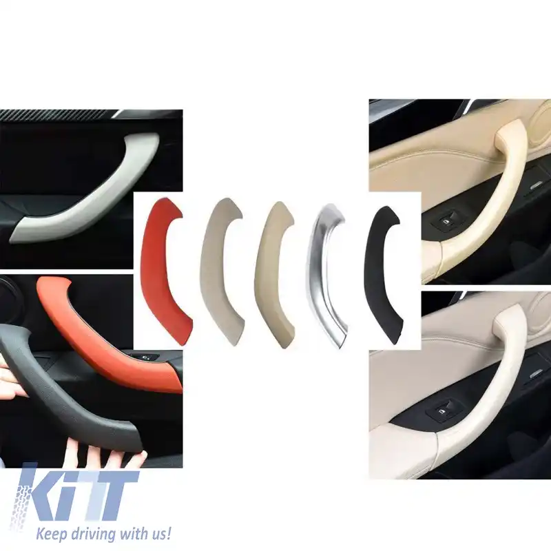 Mâner ușă (în interiorul mașinii) potrivit pentru Bmw X1 F48 15-22 Ușa din față și din spate dreapta exterioară 1 bucată Bej închis-image-6312411