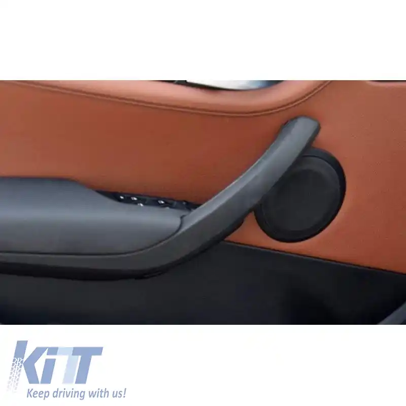 Mâner ușă (în interiorul mașinii) potrivit pentru Bmw X1 E84 09-15 Stânga Extern Față & Spate 1 Bucată Negru-image-6312469