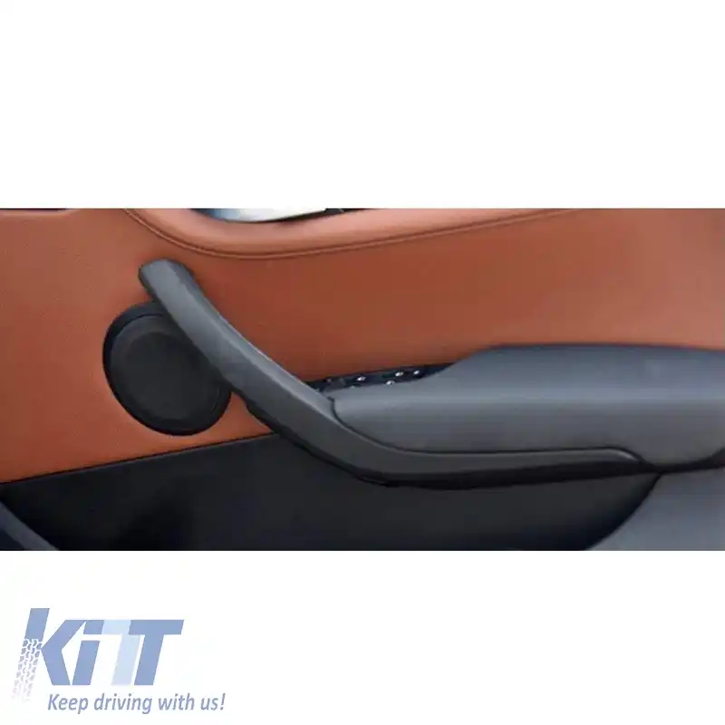 Mâner ușă (în interiorul mașinii) potrivit pentru Bmw X1 E84 09-15 Ușa din față și din spate dreapta exterioară 1 bucată Negru-image-6312481