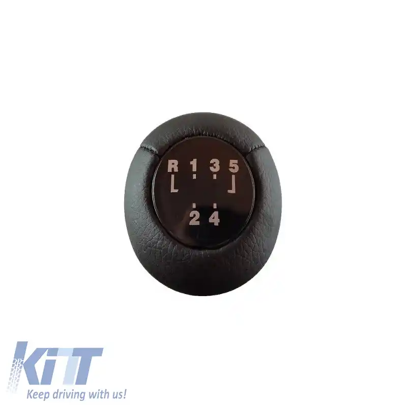 Mânere de schimb potrivit pentru BMW M Power Design Design cu 5 viteze, piele artificială, negru / crom-image-6320390