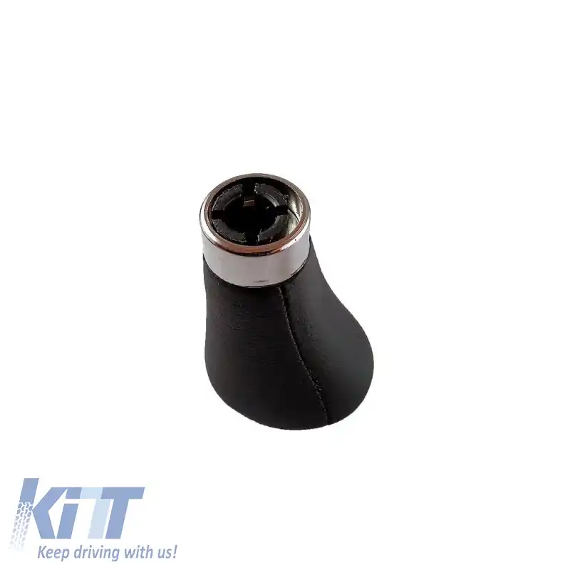 Mânere de schimb potrivit pentru BMW M Power Design Design cu 5 viteze, piele artificială, negru / crom-image-6320393