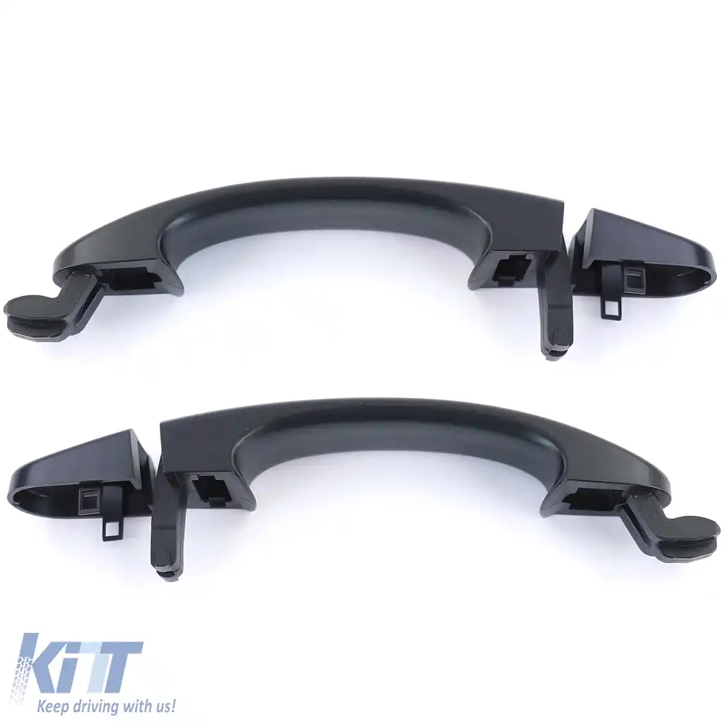 Manere exterioare negre pereche stânga dreapta, potrivite pentru VW Bus T5 03-09-image-6202994