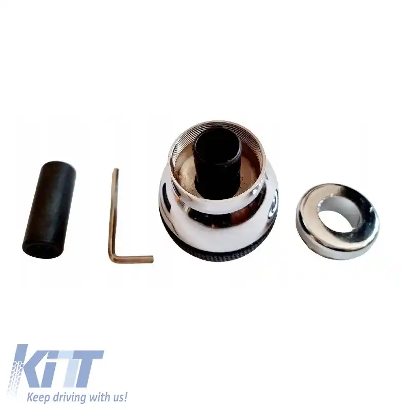 Mânere Schimbător Universal Negru/Chrome Rotund PVC Potrivit pentru Lift Reverse-image-6312369