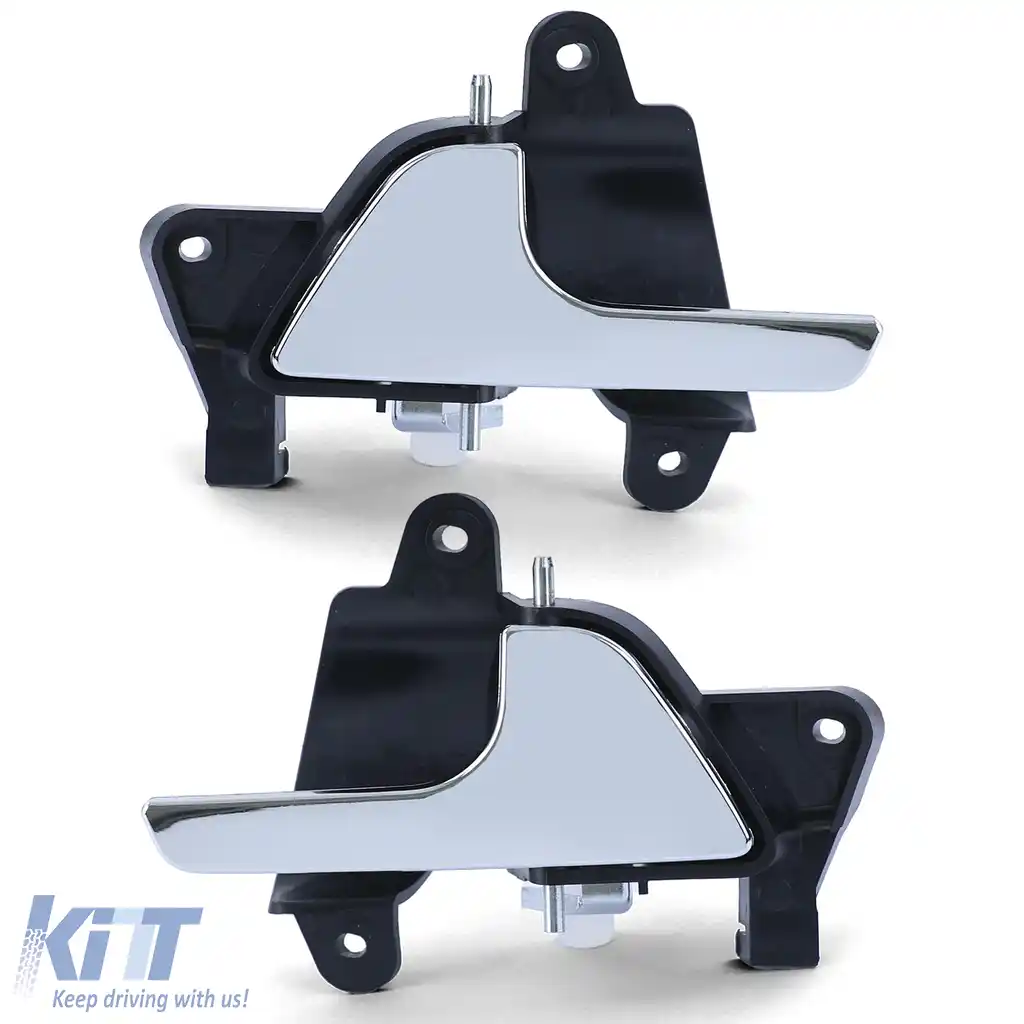 Mânere uși interioare cromate pereche stânga dreapta, potrivite pentru VW Bus T5 03-15-image-6193323