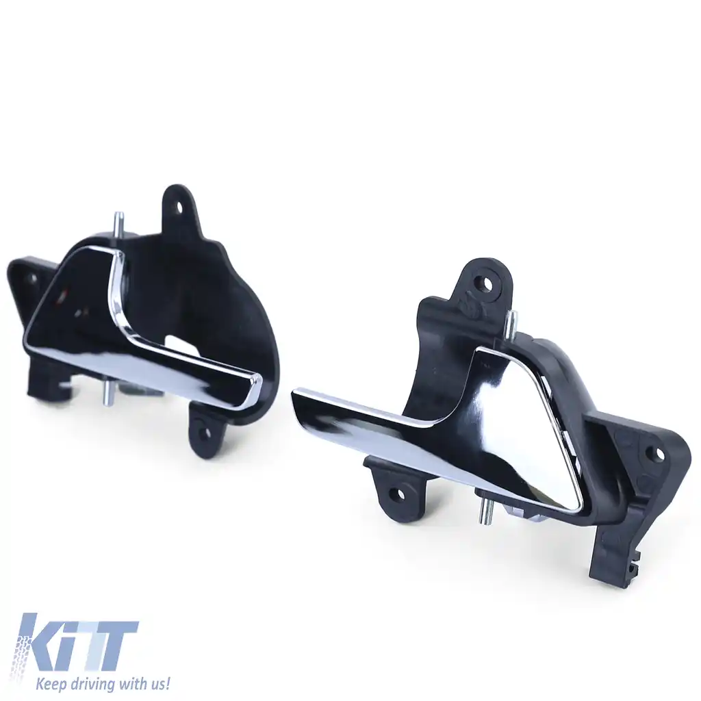 Mânere uși interioare cromate pereche stânga dreapta, potrivite pentru VW Bus T5 03-15-image-6193324