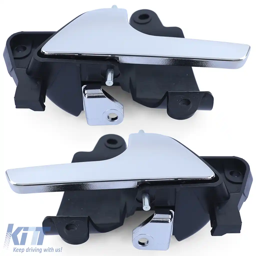 Mânere uși interioare cromate pereche stânga dreapta, potrivite pentru VW Bus T5 03-15-image-6193325