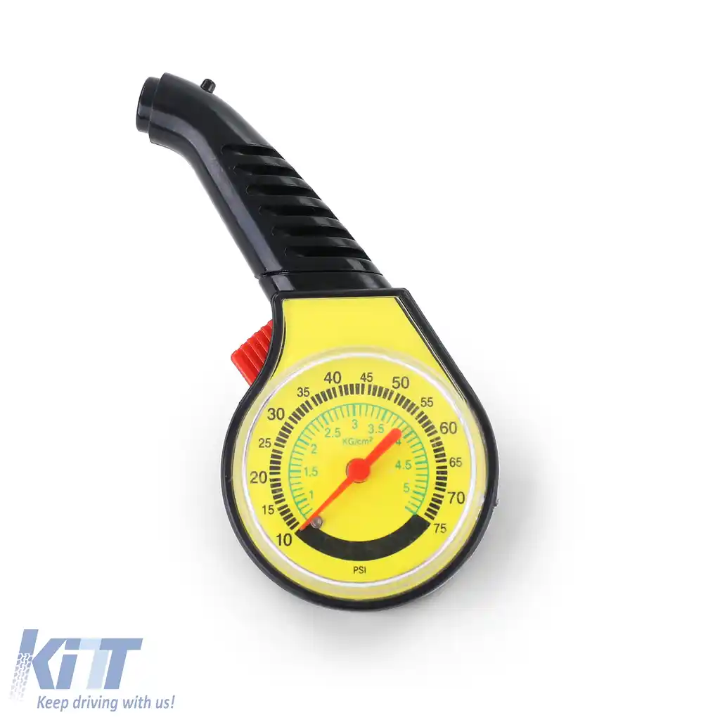 Manometru analogic pentru testarea presiunii aerului în anvelope pentru mașină, auto, vehicul, motocicletă-image-6258239