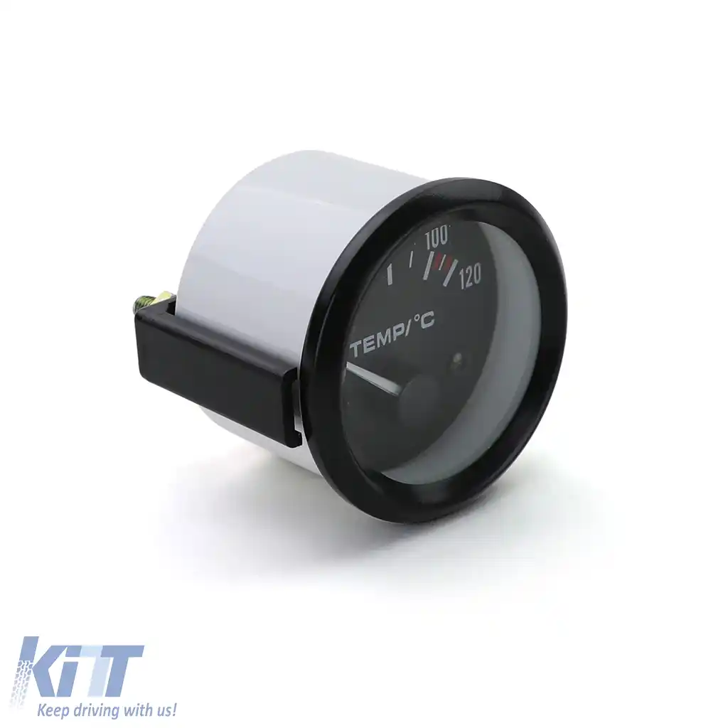 Manometru auxiliar de temperatură a apei 52mm Youngtimer Classic Negru-image-6199099