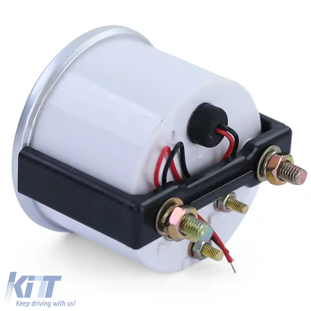 Manometru auxiliar de temperatură a uleiului de 52 mm, aspect carbon, pentru instalare iluminat-image-6191301