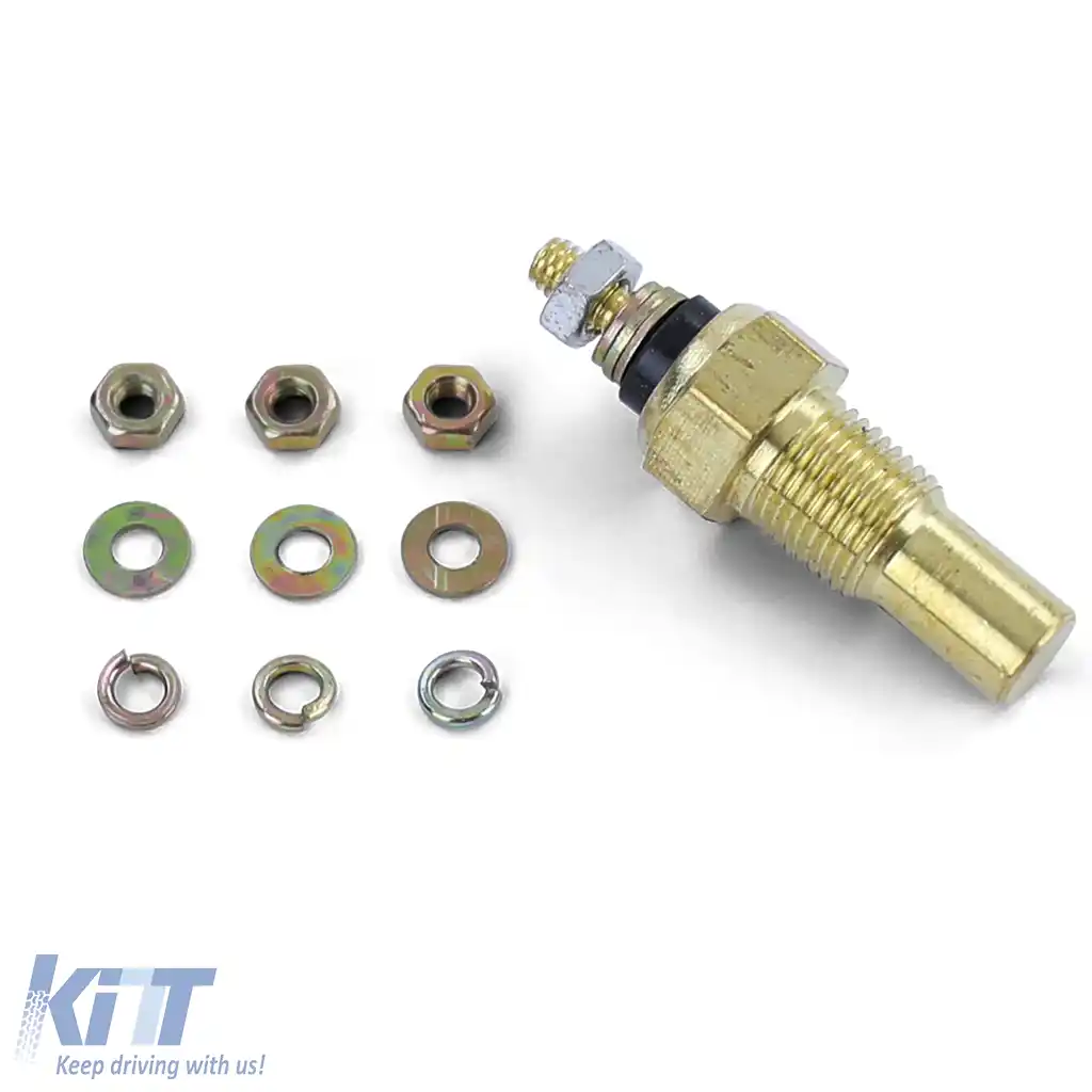 Manometru auxiliar de temperatură a uleiului de 52 mm, aspect carbon, pentru instalare iluminat-image-6191303