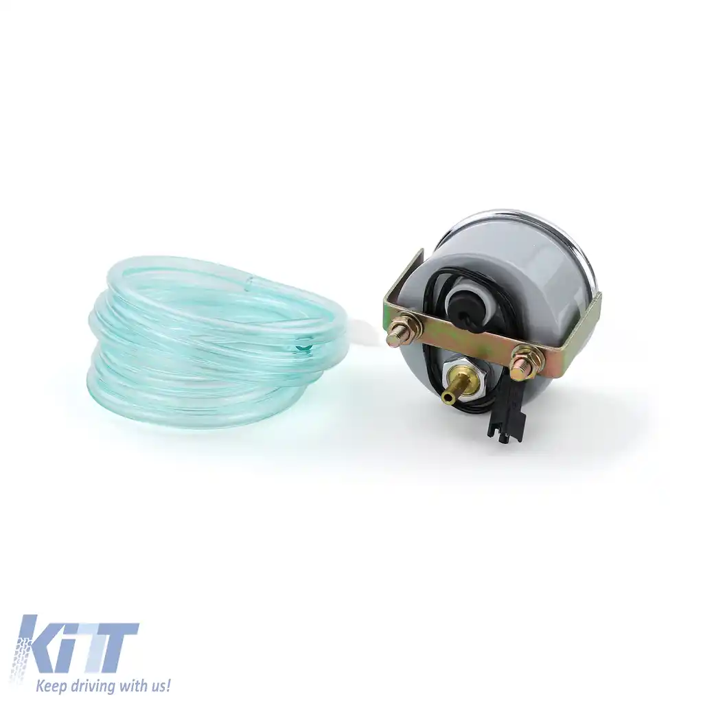 Manometru de presiune de boost, instrument de instalare suplimentar, 52mm, crom, iluminat albastru plasma-image-6192948