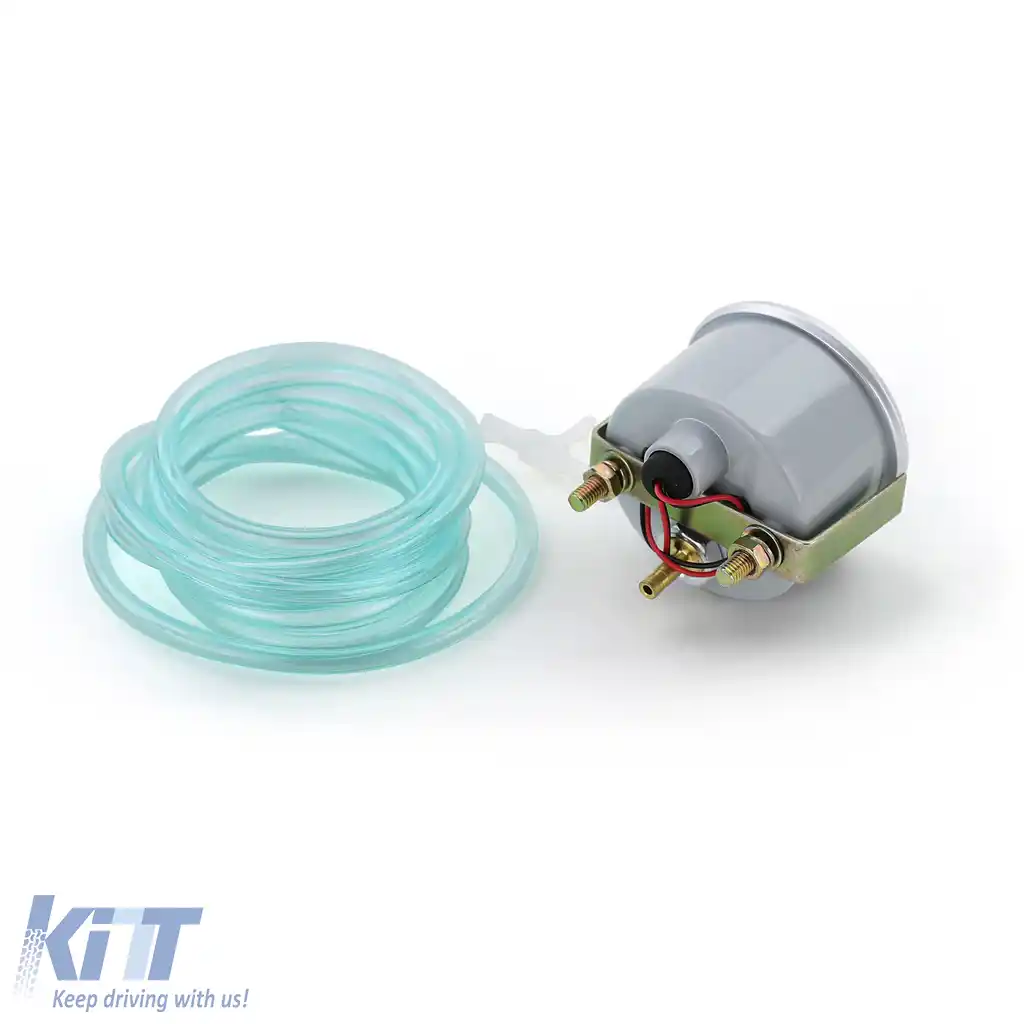 Manometru de presiune de boost instrument de instalare suplimentar universal 52mm aspect aluminiu iluminat-image-6194266