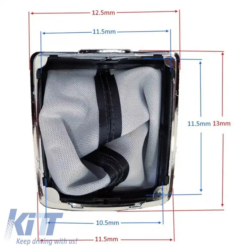 Manșon Schimbător cu Bază din Plastic Potrivit pentru Ford Focus MK2 04-11 Negru / Crom GK1305-image-6305412