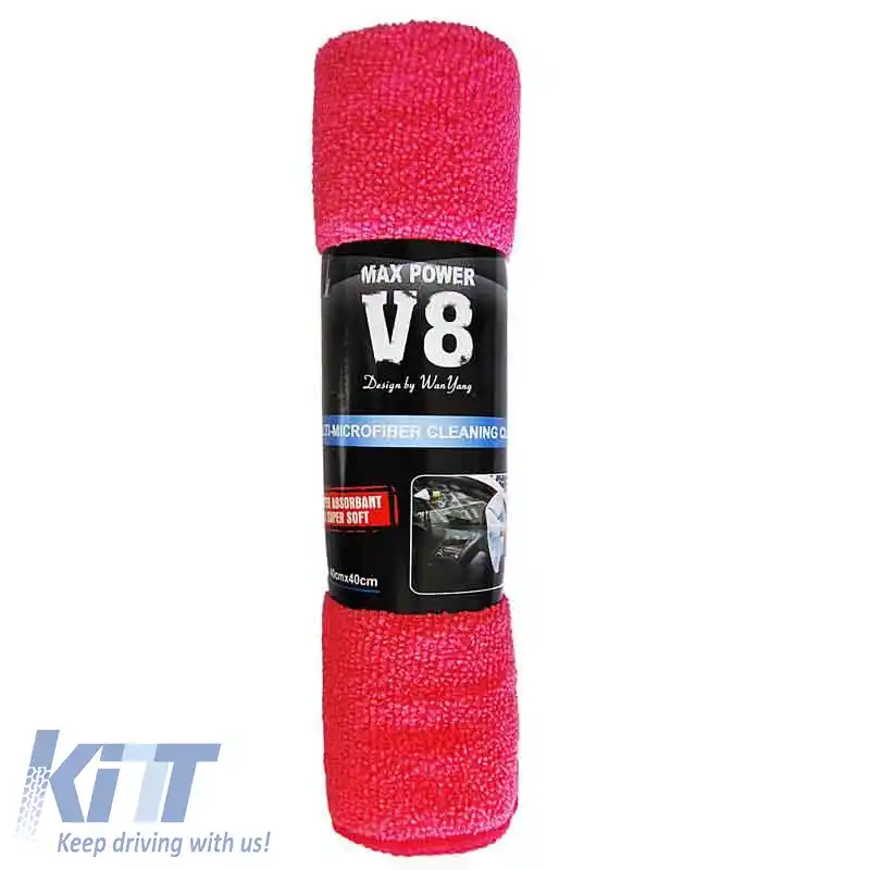 Material Microfibra Potrivit pentru Utilizare Generală V8 Galben / Roz / Albastru 40x40cm 1 Buc-image-6295344