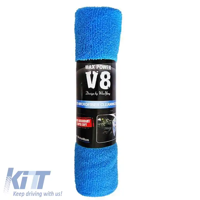 Material Microfibra Potrivit pentru Utilizare Generală V8 Galben / Roz / Albastru 40x40cm 1 Buc-image-6295346