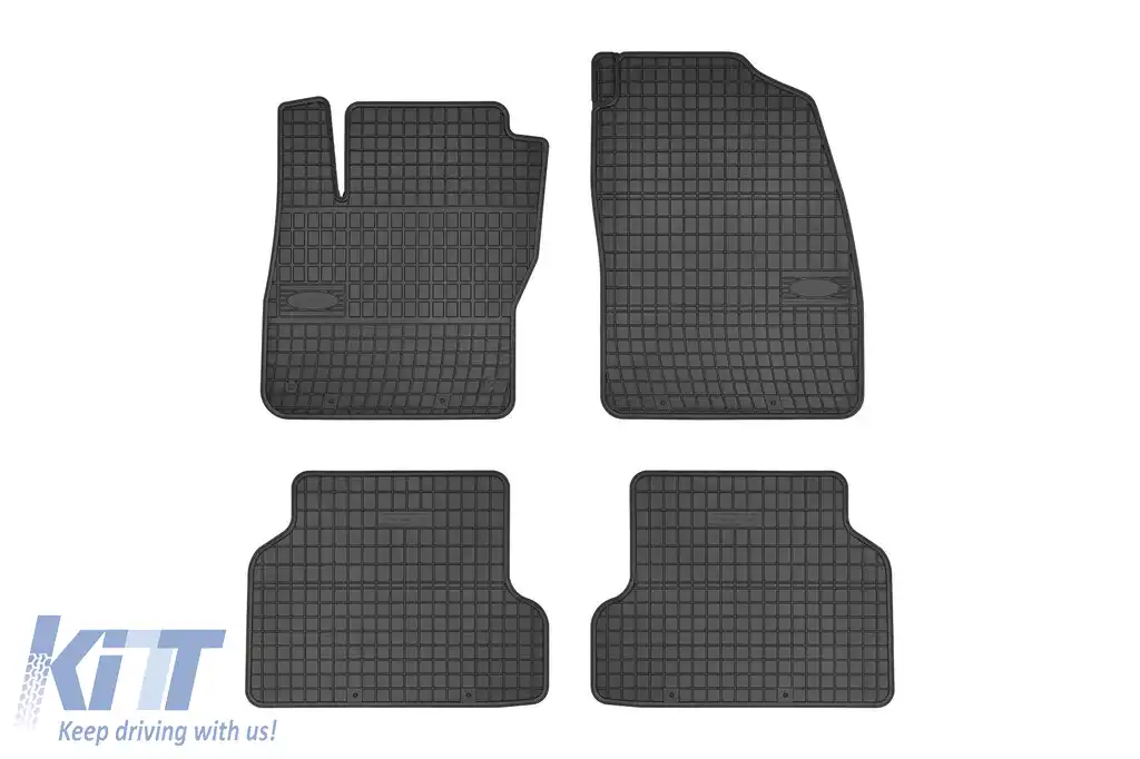 Mats din cauciuc specifice, potrivite pentru Ford Focus 2005-2010, set de 4 piese, culoare neagră din seria Frogum El Toro