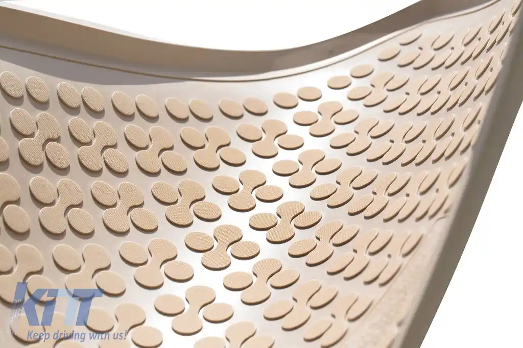 Mats din cauciuc specifice, potrivite pentru VW Touareg, Porsche Cayenne 2002-2010, set de 4 piese, culoare bej-image-6213306