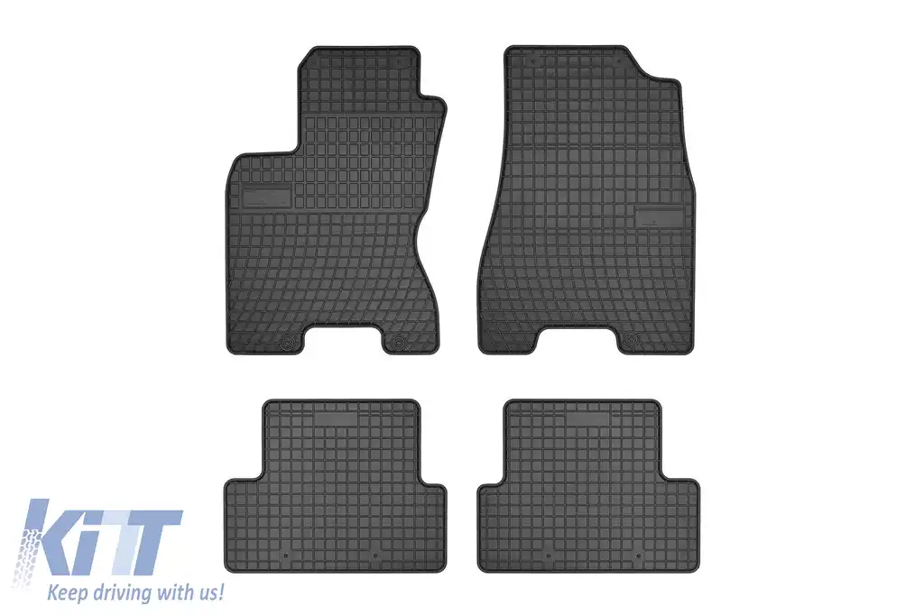 Mats din cauciuc specifice, potrivite pentru Nissan X-Trail 2008-2013, set de 4 piese, culoare neagră din seria Frogum El Toro