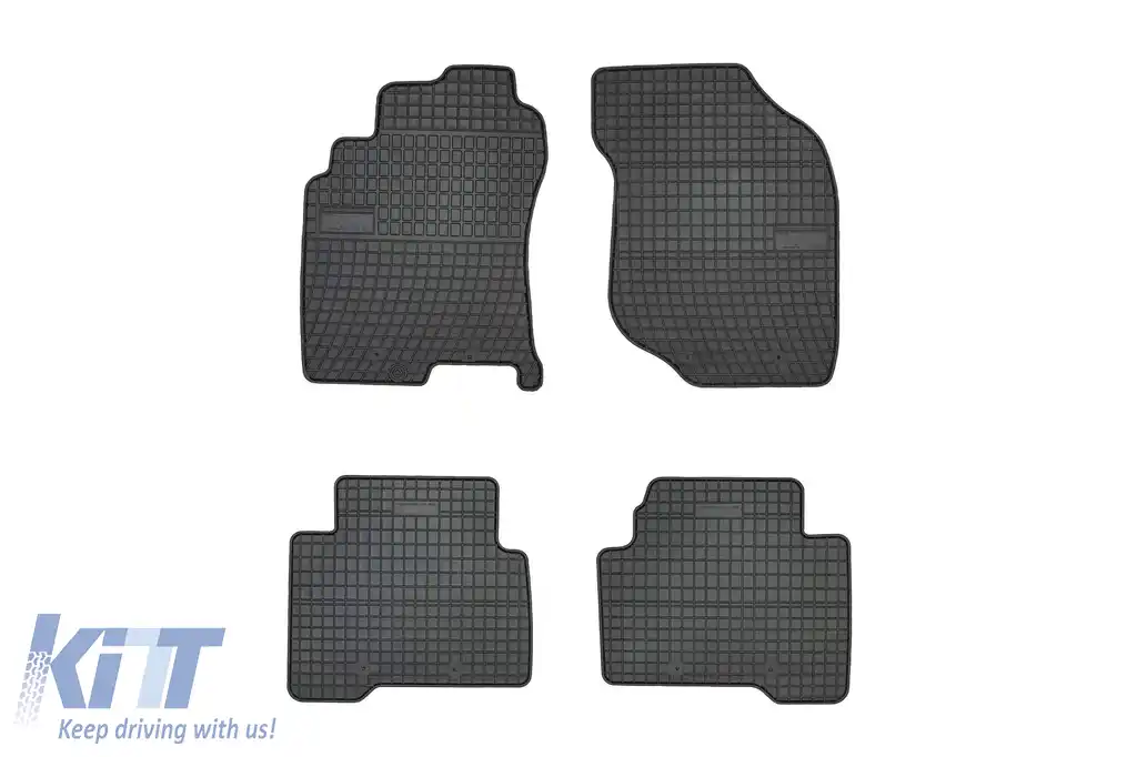 Mats din cauciuc specifice, potrivite pentru Nissan X-Trail T30 2001-2008, set de 4 piese, culoare neagră din seria Frogum El Toro