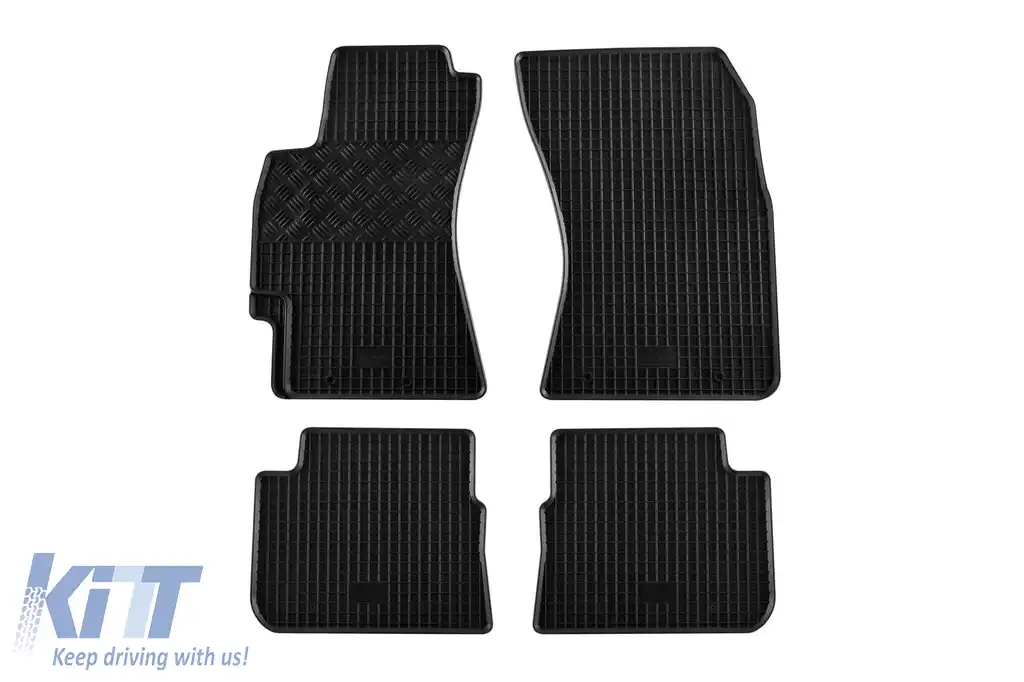 Mats din cauciuc specifice, potrivite pentru Subaru Forester, Impreza după 2008, set de 4 piese, culoare neagră