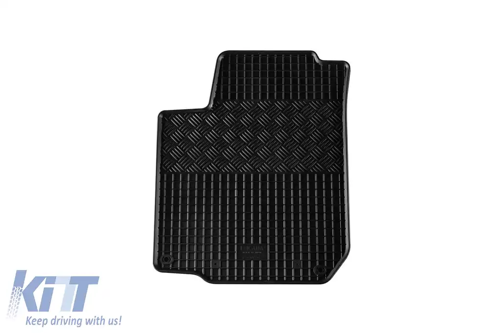 Mats din cauciuc specifice, potrivite pentru Volkswagen Golf 4, Bora 1998-2003, Beetle 1998-2011, Skoda Octavia 1997-2004, Seat Toledo, Leon 1999-2006, set de 4 piese, culoare neagră-image-6249010