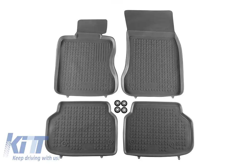 Maturi de cauciuc specifice potrivite pentru BMW Seria 7 F01 2008-2015 cu ampatament scurt, set de 4 piese, culoare gri