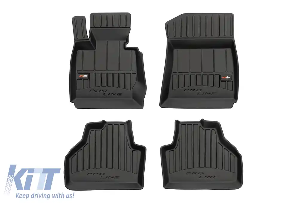 Maturi de cauciuc specifice potrivite pentru BMW X3 F25 2010-2017 din seria Frogum 3D ProLine, set de 4 piese, culoare neagră, cu garanție de 24 de luni