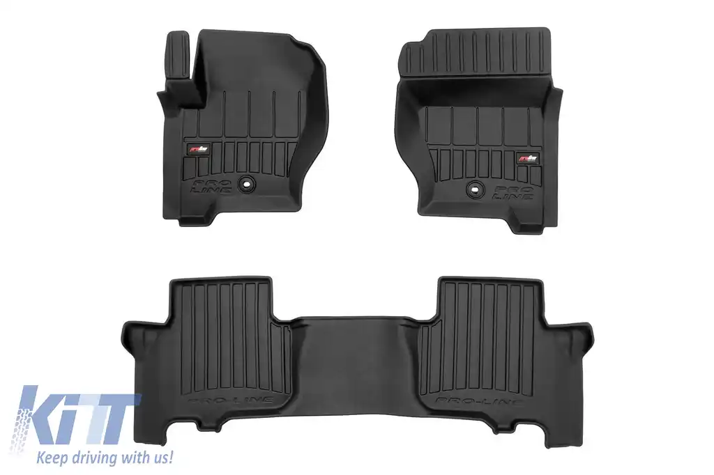 Maturi de cauciuc specifice potrivite pentru Land Rover Discovery 2004-2009, set de 3 piese, culoare neagră, cu garanție de 24 de luni