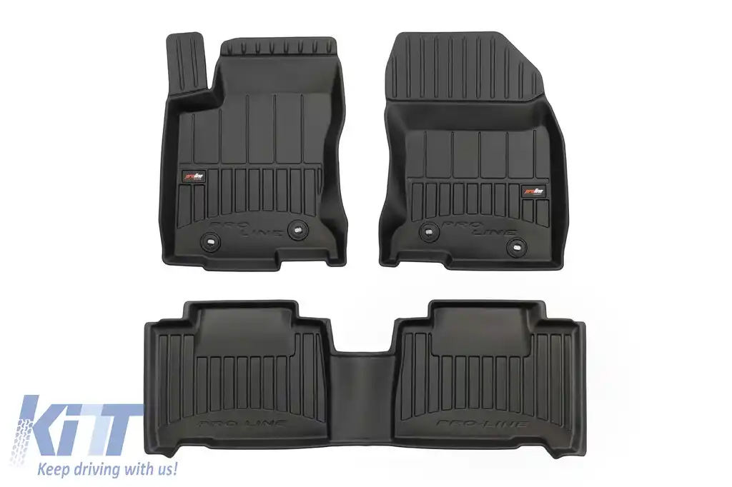 Maturi de cauciuc specifice potrivite pentru Lexus NX după 2014, set de 3 piese, culoare neagră, cu garanție de 24 de luni