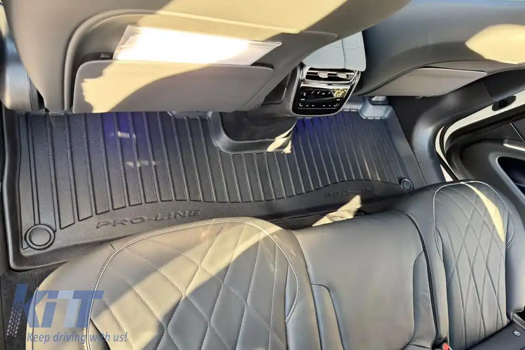 Maturi de cauciuc specifice potrivite pentru Mercedes EQS SUV X296 după 2022, set de 3 piese, culoare neagră, cu garanție de 24 de luni-image-6223848